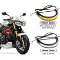 thumbnail image 4 of Luces de Giro LED para Motocicleta YUANXCMXG Intermitentes Flexibles Blanco y Ámbar, 4 of 5