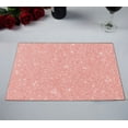 thumbnail image 2 of EREHome Napperon Rose Doré texture Pailletée Rose Rouge Scintillant Brillant Napperon de Table 12x18 Pouces, Ensemble de 2, 2 of 2