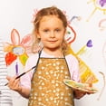 thumbnail image 3 of Yellow Puppy Dog Food Footprints Kids Aprons for Girls and Boys,Adjustable Neck Strap Toddler Aprons for Kids Cooking Baking, 3 of 7