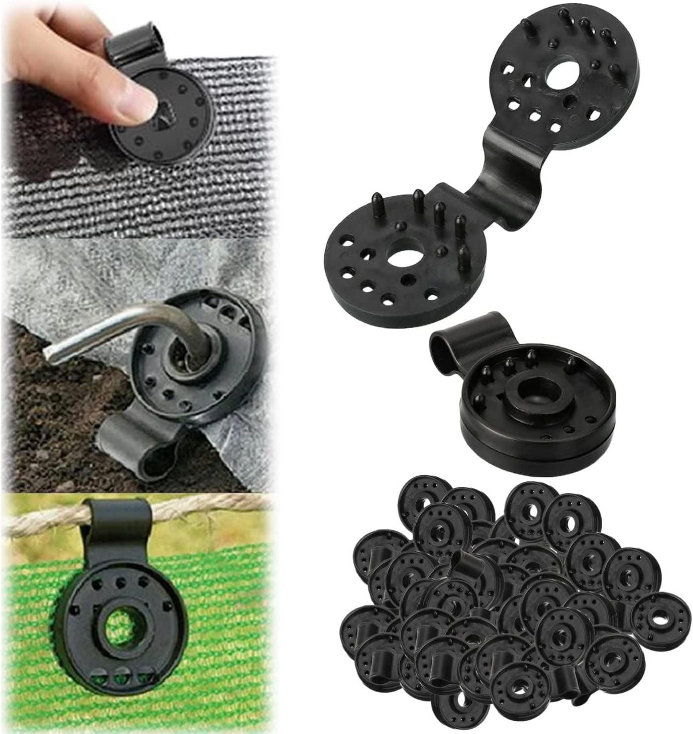Shade Cloth Heavy Duty Lock Grip, Shade Cloth Plastic Clips, Windproof