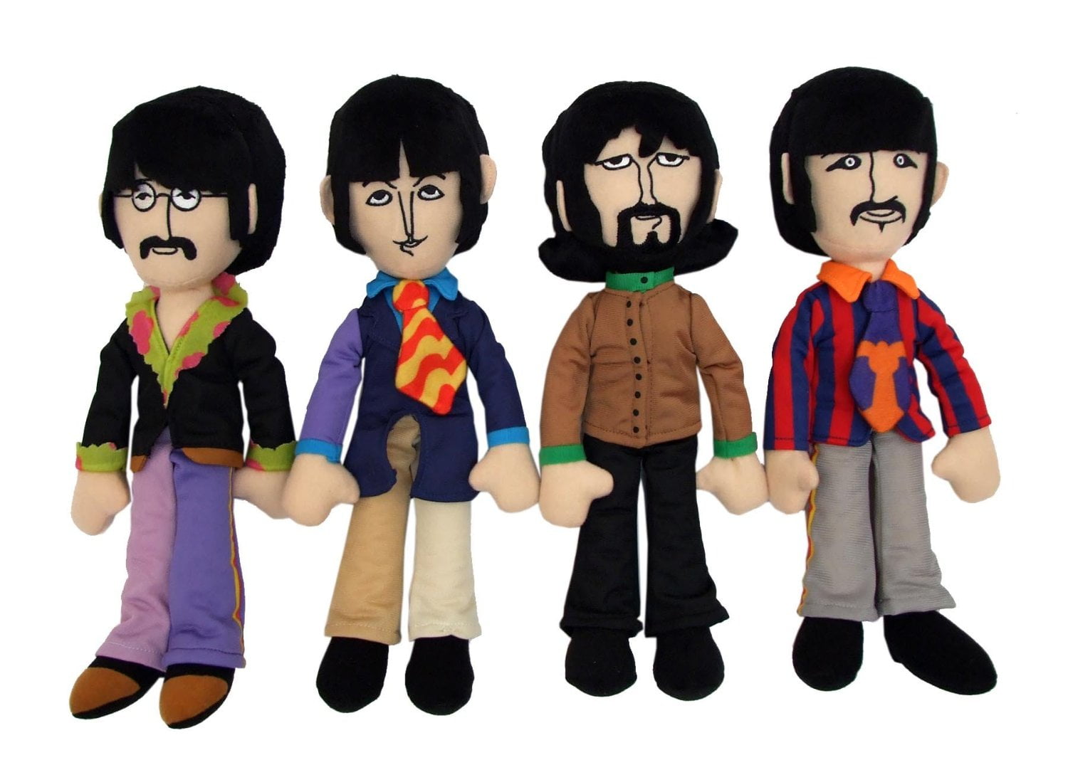 Plush Beatles Yellow Submarine Band Member Plush Set of 4