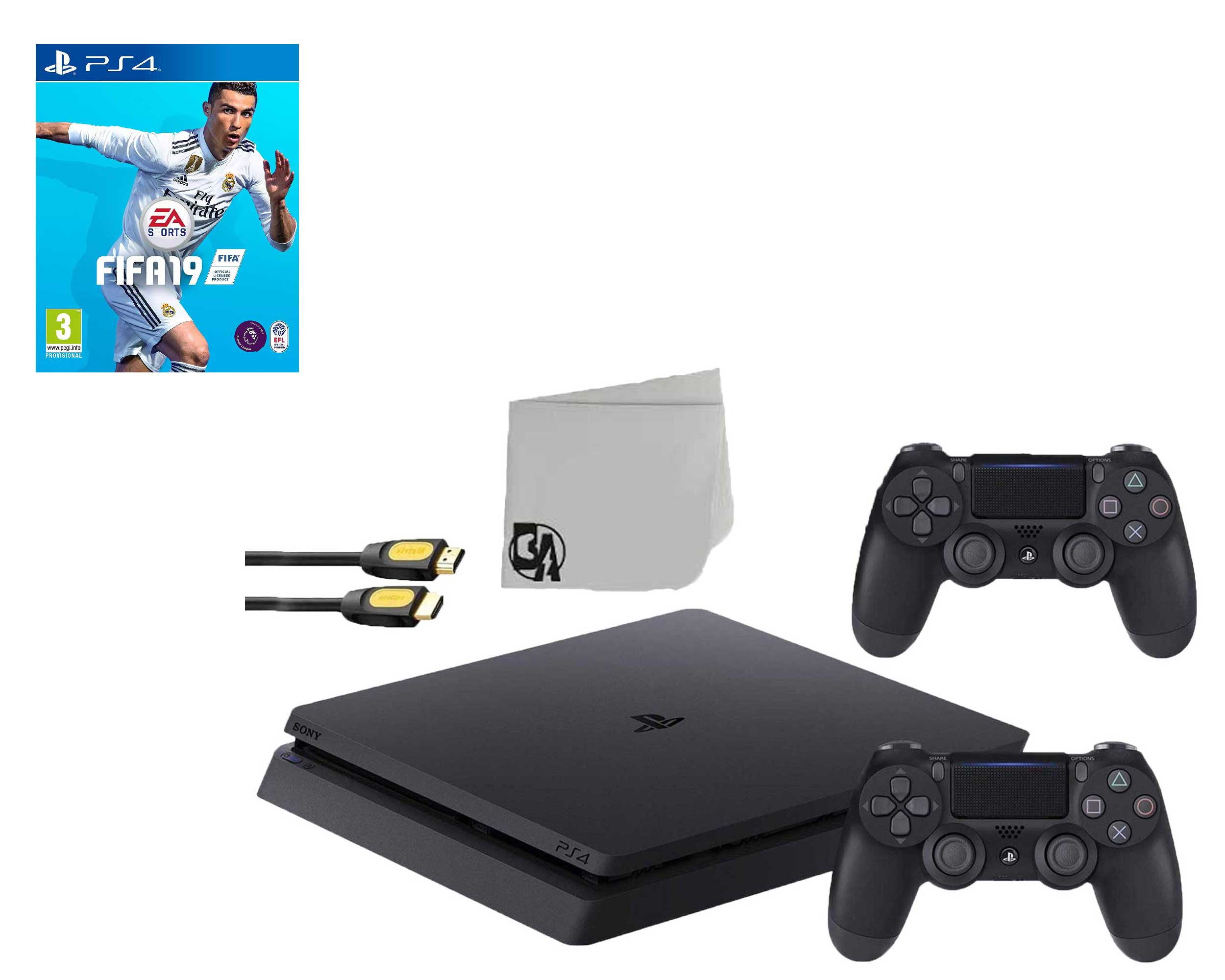 Sony 2215A PlayStation 4 Slim 500GB Gaming Console 2 Controller Included with Game BOLT AXTION Bundle Lke New - Walmart.com
