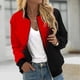 thumbnail image 1 of Chaqueta deportiva Wancir con cremallera completa para mujer, de manga larga, ligera, con bolsillos, para entrenamiento, 1 of 5