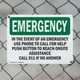 thumbnail image 5 of (2 Pack) In The Event Of An Use Phone To OSHA Emergency Sign 18 Inch X 12 Inch Indoor / Outdoor Rust-Free Aluminum Metal Signs for Workplace, Workshop, and Construction Site, Made in, 5 of 8