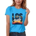 thumbnail image 2 of EGNMCR T-shirt Imprimé à Manches Courtes pour Enfants Col Rond Manches Courtes Décontracté Polyvalent pour Filles Haut en polyester, 2 of 5