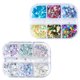 thumbnail image 3 of 2 cajas de pegatinas de uñas creativas elegantes decoración de uñas de forma irregular calcomanías, 3 of 6