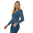 thumbnail image 6 of Lee® Women's Heritage Long Sleeve Button-Front Denim Top, Sizes XS-XXL, 6 of 10