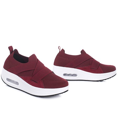 

Inkach Womens Ladies Fashion Leisure Mesh Slip-On Wedges Heels Sneakers Shoes