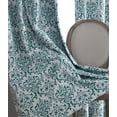 thumbnail image 3 of THD Damask Print 100% Full Blackout Grommet Window Curtain Panels Noise Reduction, Room Darkening, and Privacy - 2 Panels, 3 of 4