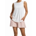 thumbnail image 2 of Womens Workout Tank Tops Back Pleat Loose Fit Sleeveless Yoga Athletic Shirt Soft Cooling Gym Tops White XL, 2 of 6