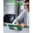 thumbnail image 5 of Oupeigar For Samsung Galaxy S25 Ultra Phone Case,With 360°Spin Stand, With Kickstand,Fit for Magsafe,Military Grade Protection,Shockproof Caset-Green, 5 of 10