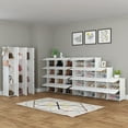 thumbnail image 6 of UWR-Nite Portable Shoe Rack Organizer 8-Tier Portable 64 Pair Shoe Rack Organizer 32 Grids Tower Shelf Storage Cabinet Stand Expandable for Heels, Boots, Slippers, 6 of 6