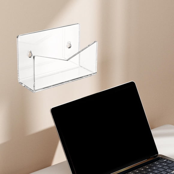 Organizador de cartas, clasificador de letras, archivador portátil montado en la pared, soporte para sobres de escritorio para oficina, hogar, escuela transparente