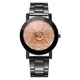 thumbnail image 1 of Reloj de pulsera de cuarzo informal con puntero redondo de moda, reloj de aleación para parejas (negro D grande), 1 of 4