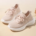 thumbnail image 2 of enyan Little Boys Girls Soft Strap Mesh Jogger Athletic Sneakers (Little Kid/Big Kid) Pink,12, 2 of 7