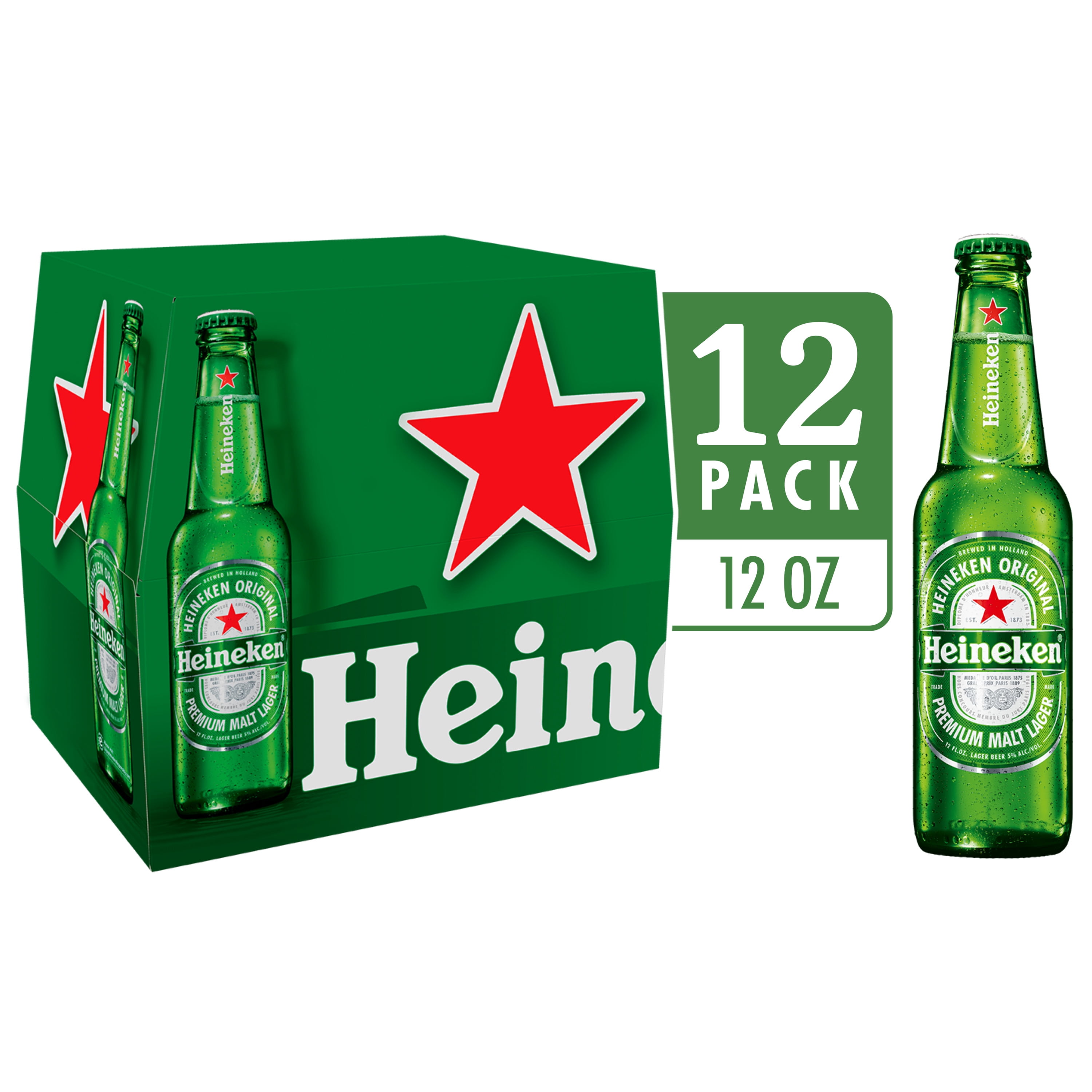 Heineken Original Lager Beer, 12pk 12oz Btls, 5% | Ubuy South Africa