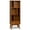 Teak Brown, variant on Allora 1 Drawer 64" Solid Wood Modern Bookcase in Auburn Brown