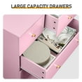 thumbnail image 5 of Resenkos 7-Drawer Tall Cabinet, 5+2 Storage Dresser with Matte Gold Handles - Macaron Pink, 5 of 10