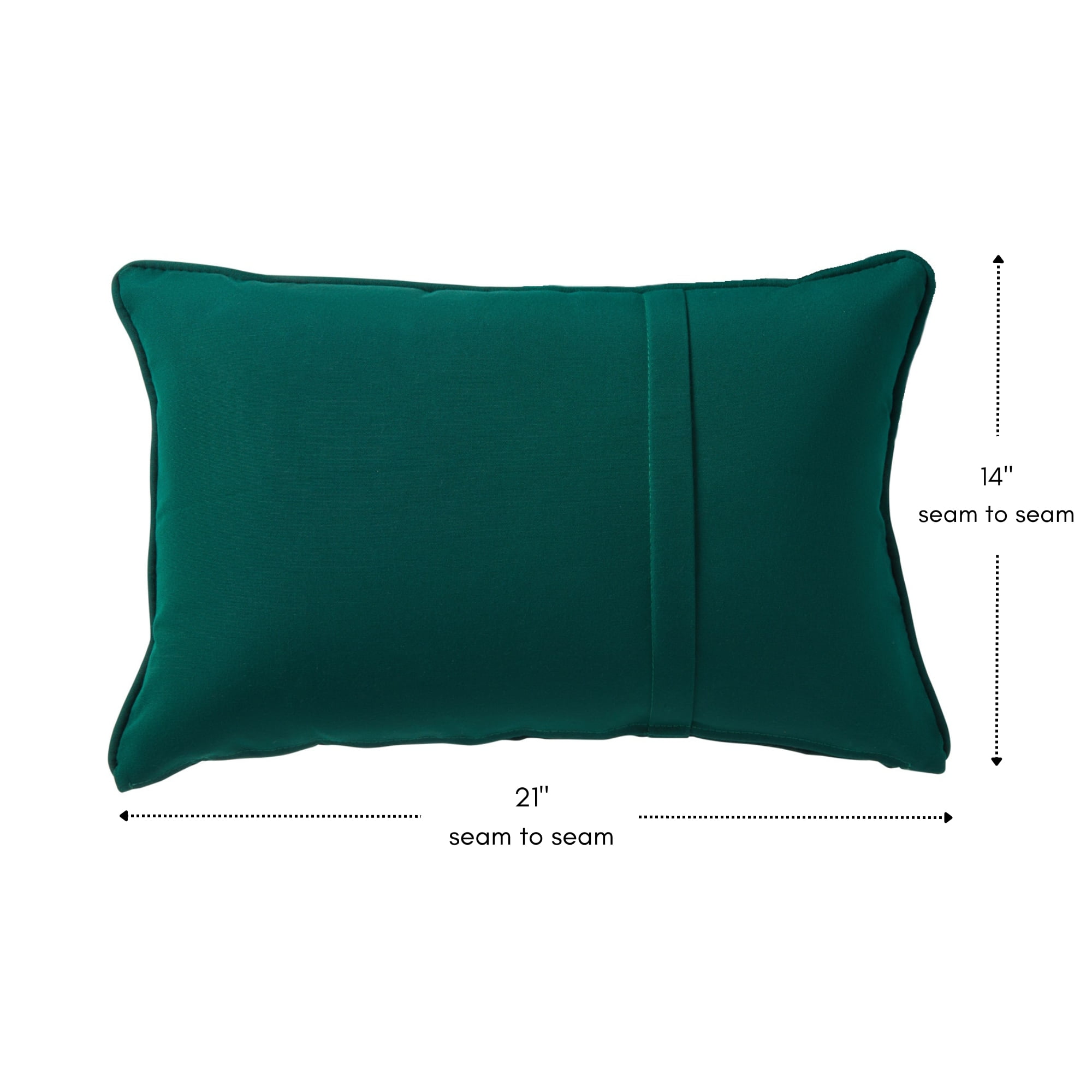 Sunbrella 21 x 14 in. Rectangle Outdoor Throw Pillow (2-Pack) - Canvas Forest