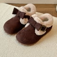 thumbnail image 5 of Fozruso Girls Winter Boots With Bow Detail Lined Ankle Booties Non Slip Sole Warm Cute Footwear For Toddler And Kids Outdoor,Mid Calf Combat Boots Sizes 8 Little Kid(2-2.5 Years), 5 of 6