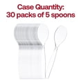 thumbnail image 3 of Smarty 9.75" Clear Disposable Plastic Utensils Serving Spoons 150ct, 3 of 7