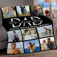 thumbnail image 4 of Custom Blanket with Photo Music Code Personalized Throw Blankets Customized Blankets Gift for Lover Family Friend Birthday Valentine‘s Day Christmas Blankets, 4 of 5