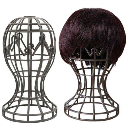 Travelwant Short Wig Stand Portable Wig Holder for multiple Wigs and Hats Travel Wig Stand