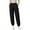 Black, variant on Women Winter Pants - Elastic High Waist Quilted Pants Diamond-shaped Texture Design Thickened Warm Sweatpants