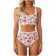 thumbnail image 2 of Haivin Women's One-Piece Swimsuit, Fashion Casual Floral Print High Elastic Comfortable with Beautiful Back for Sports Swimming Beach and Daily Wear, 2 of 5