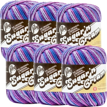 Lily Sugar'n Cream Yarn - Ombres-Jewels, Multipack Of 6