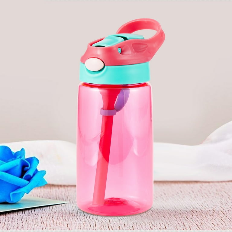 Kids Stainless Steel Water Bottle - Leak Proof with Flip Top Sports Cap & Straw - Toddler Child Friendly Cup