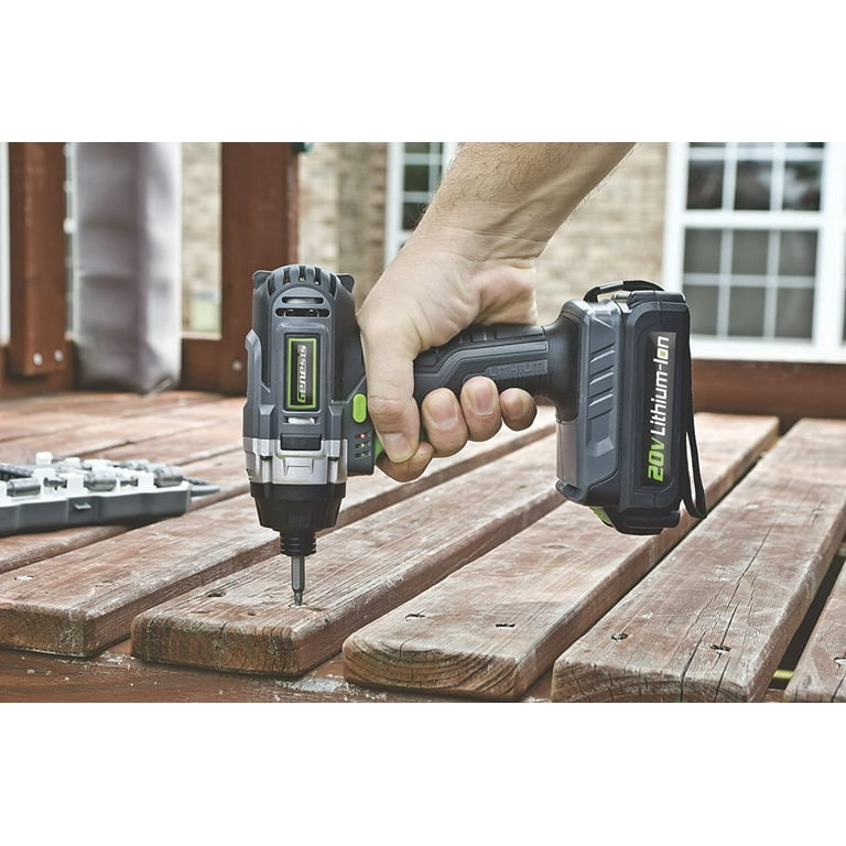 20-Volt Lithium-ion Cordless Quick-Change Impact Driver with Light, Power Indicator, Charger, Battery and Bit 20-Volt Lithium-ion Cordless Quick-Change Impact Driver with Light, Power Indicator, Charger, Battery and Bit