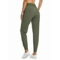 thumbnail image 2 of BALEAF Women's Joggers 28'' Lightweight Hiking Pants High Waist 5 Zipper Pockets Quick Dry Travel Athletic UPF50+ Rifle Green L, 2 of 7