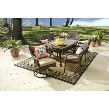 Better Homes And Gardens Colebrook 7piece Dining Set Tan All Weather Wicker Patio - Better Homes And Gardens Patio Dining Set Better Homes And Gardens Colebrook 7piece Dining Set Tan All Weather Wicker Patio - Better Homes And Gardens Patio Dining Set