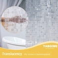 thumbnail image 2 of Shower Curtain Liner Clear W/12 Rustfree Grommets &12 Hooks, 72"x78" 10G Premium EVA Heavy-Duty Extra Long Waterproof Bathroom Shower Liner, Geometric Sytle, 2 of 9