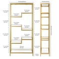 thumbnail image 4 of Evelyn&Zoe Contemporary Metal 4-Tier Bookcase, 4 of 6
