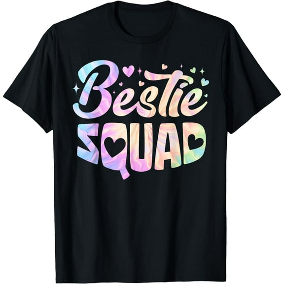 Funny Tie Dye Best Friend Matching Bestie Squad BFF Cute T-Shirt