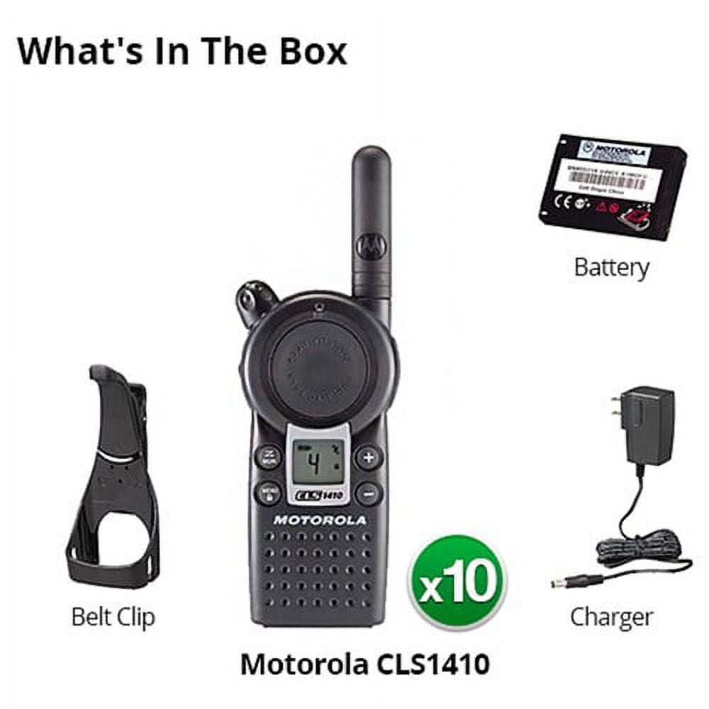 Motorola CLS1410 Two Way Radio with Channels  56 UHF Frequencies 