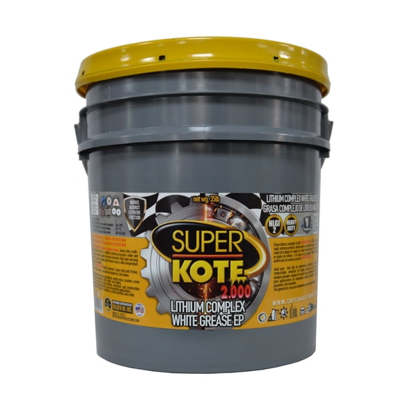 Grease Superkote 2000 Multipurpose / Lithium Complex / Lubricant /EP/ High Temp /  White / 35 lb