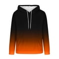 thumbnail image 5 of YueHuiYing Gradient Color Sweatshirt Mens Color Pullover Casual Lightweight Long Sleeve Drawstring Hooded Fall Outfit With Pocket, 5 of 5