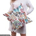 thumbnail image 4 of Ambesonne Colorful Fabric by the Yard Upholstery, Funny Colorful Shoes Print, 3 Yards, Multicolor, 4 of 4