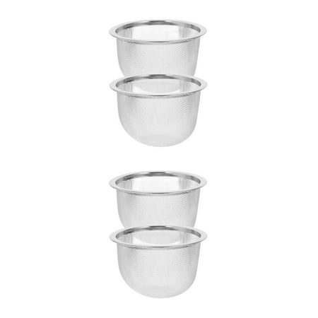 

WHAMVOX WORGEOUS 4 pcs Stainless Steel Tea Diffuser Fine Mesh Strainer for Loose Tea and Herbal Drinks Perfect for Brewing in Mugs or Teapots
