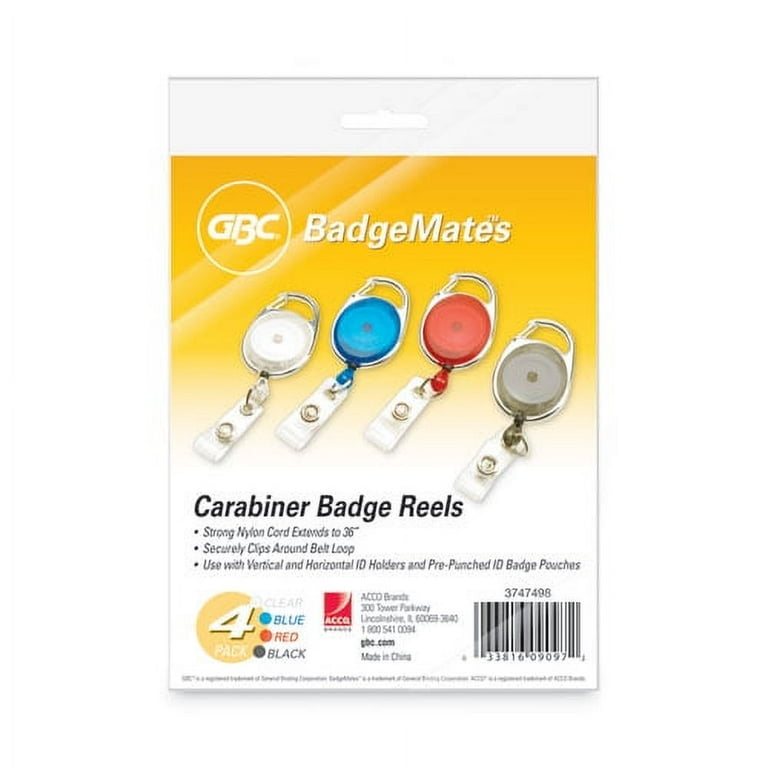 BadgeMates Belt Clip Badge Reels, 36 BadgeMates Belt Clip Badge Reels, 36