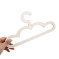 thumbnail image 3 of OULII 5Pcs Baby Pants Hangers Wood Non-slip Surface For Baby Clothes Storage In Nursery Closet, 3 of 7