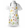 thumbnail image 4 of Dragonfly Apron, Spring Themed Doodle Consecutive Pattern of Bees Birds Butterflies Ladybugs, Unisex Kitchen Bib with Adjustable Neck for Cooking Gardening, Adult Size, Multicolor, by Ambesonne, 4 of 4