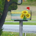 thumbnail image 2 of Mailbox Cover Magnetic Sunflower Wood Grain Mail Wraps Cover Magnetic 18 x 21 Inch, 2 of 6