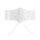 thumbnail image 3 of Qarigey Elegante cinturón de encaje para mujer, cinturones anchos, elegante cintura para de mujer, talla única Cinturones Blanco, 3 of 6