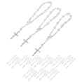thumbnail image 3 of 30Pcs Baptism Rosary Beads Finger Baptism Rosaries Faux Pearls for Baptism Favors Christening Favors, 3 of 5
