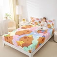 thumbnail image 3 of Erosebridal Kids Birthday Capybara Full Size Sheets, Galaxy Star Sky Bed Sheets, 4 Pieces, 3 of 5