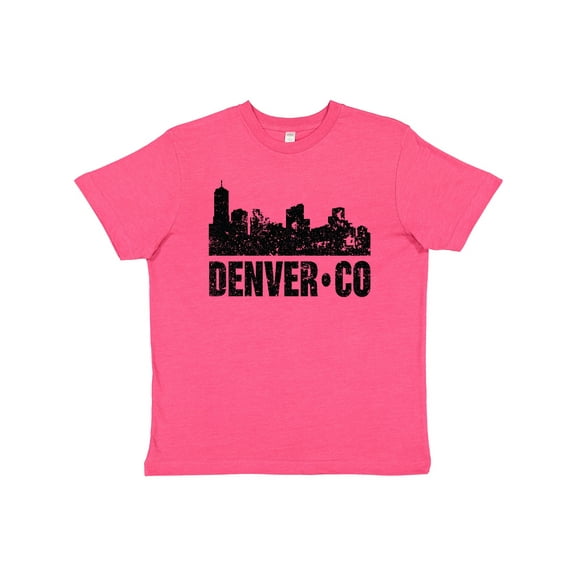 Inktastic Denver Colorado Skyline Grunge Youth T-Shirt